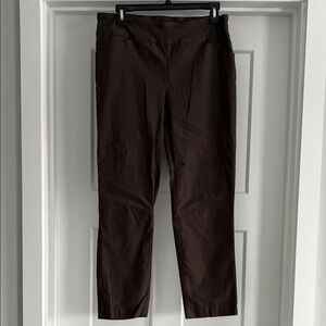 Tribal Straight Leg Pants in Dark Brown - 234